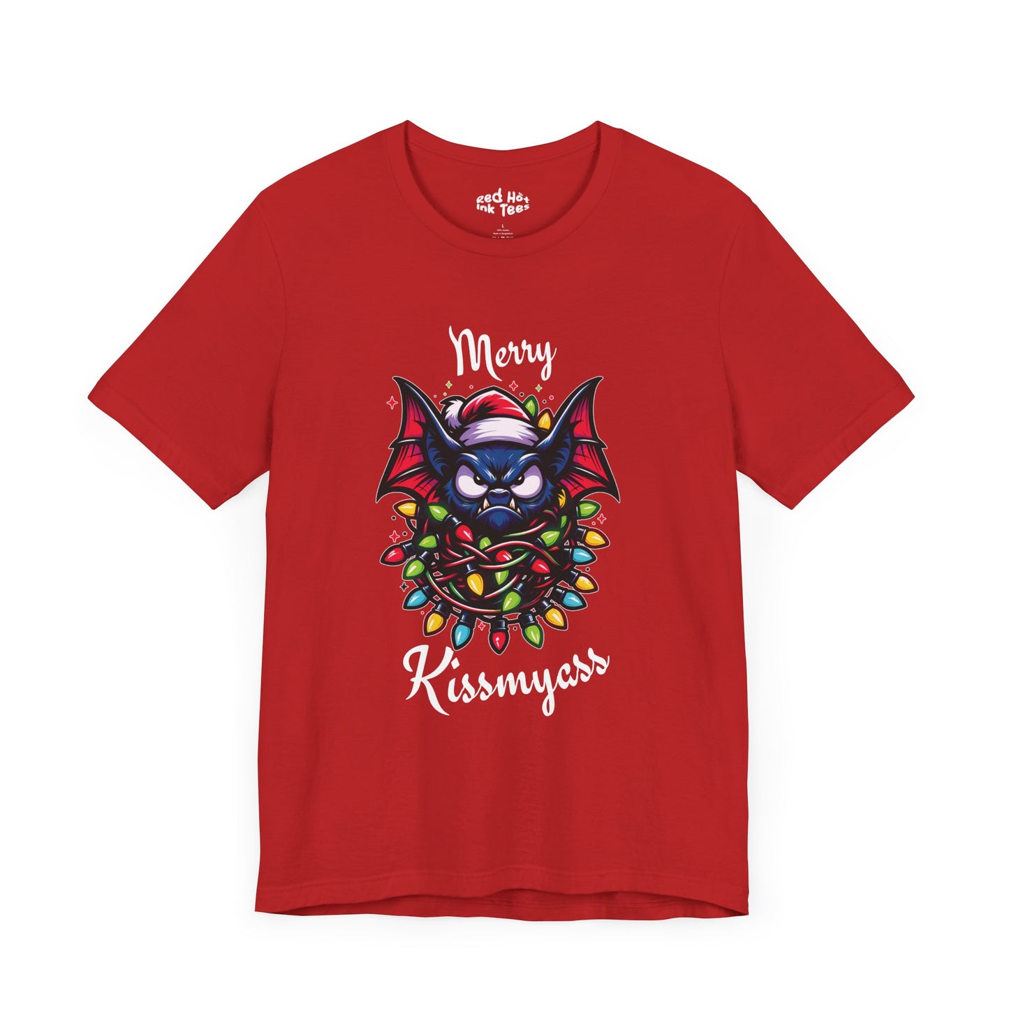 Merry Kissmyass Bat Tee