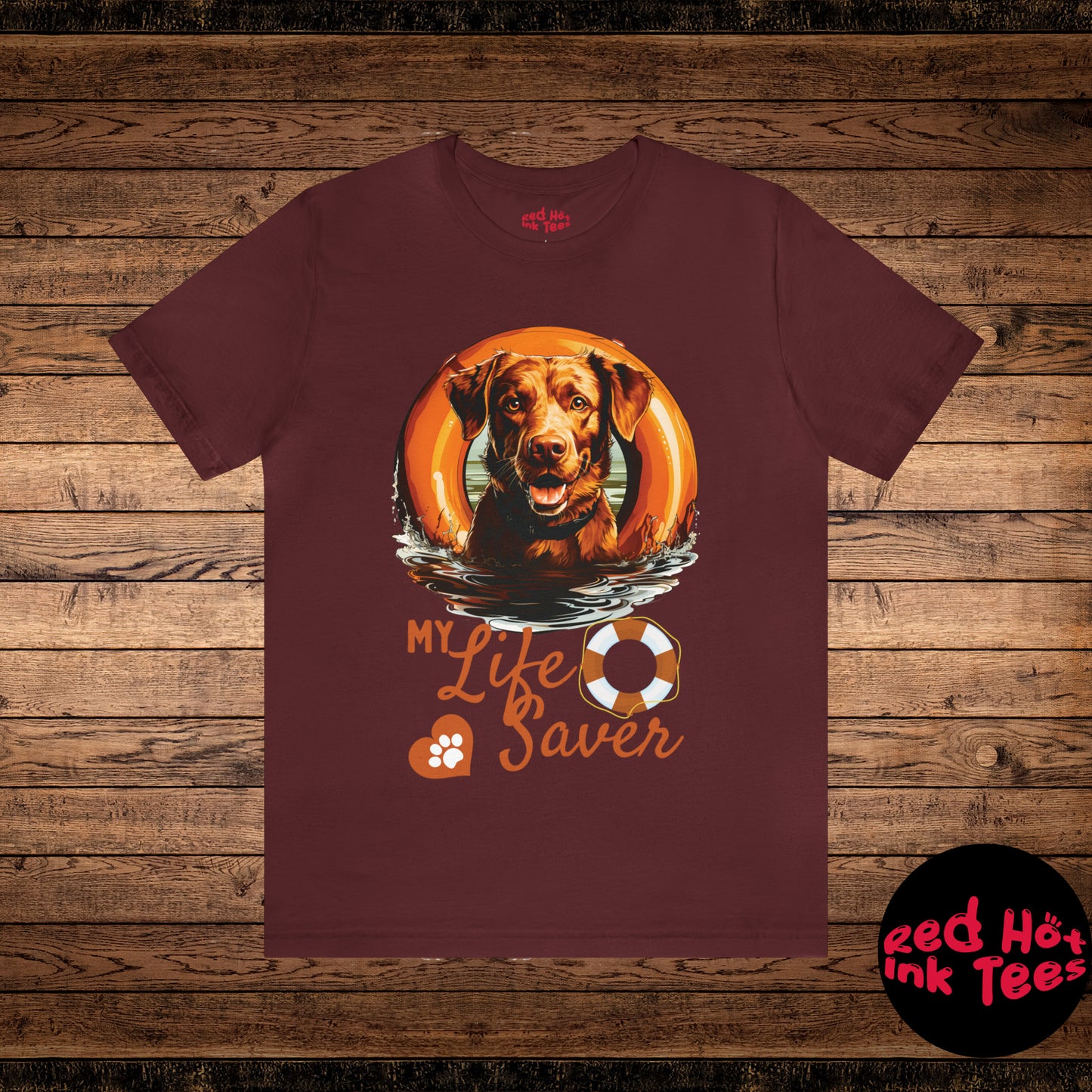 My Life Saver Chesapeake Bay Retriever Dog Tee