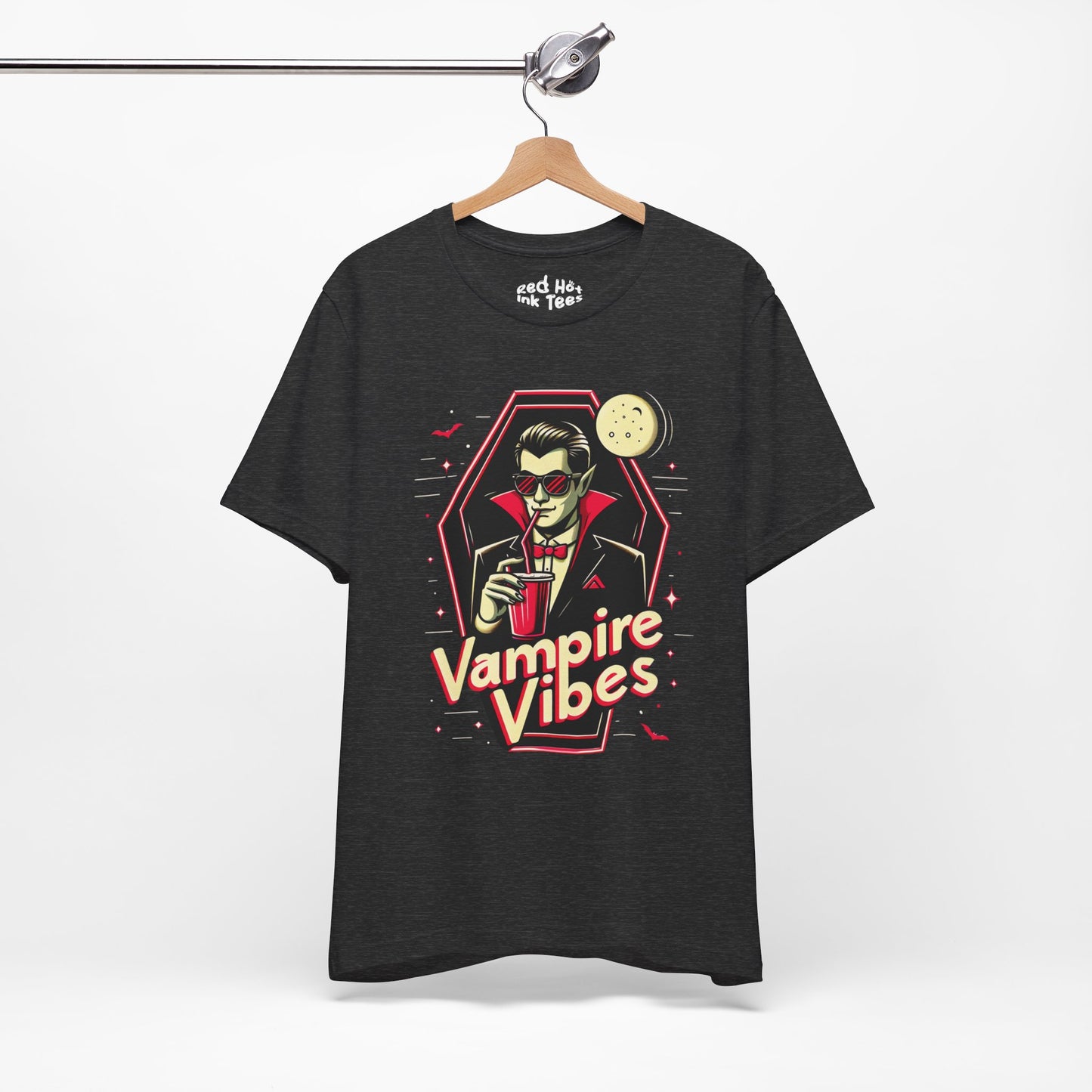 🦇 "Vampire Vibes" Cool Halloween T-Shirt 🩸