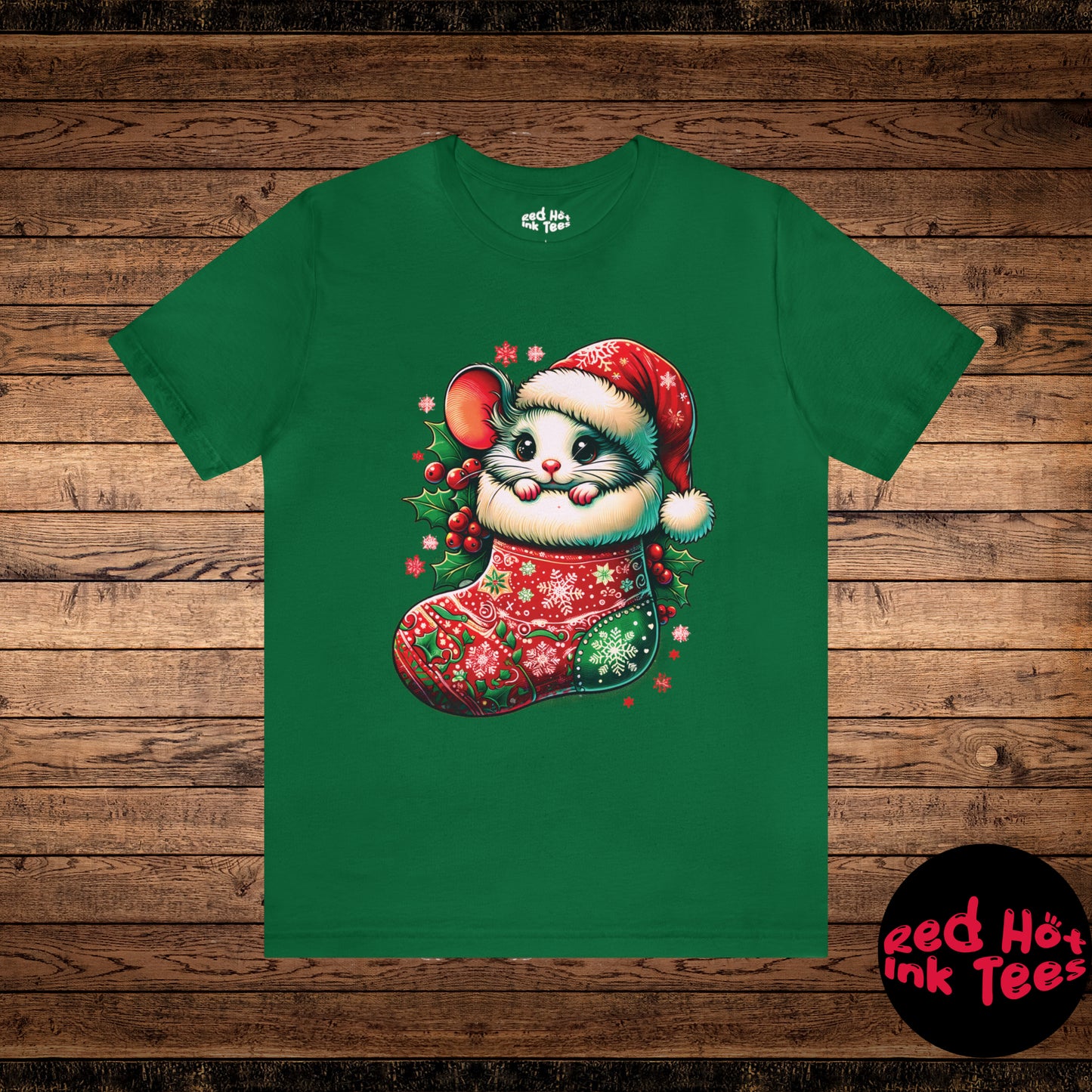 🐭 "Mouse Stocking Tee" 🎄