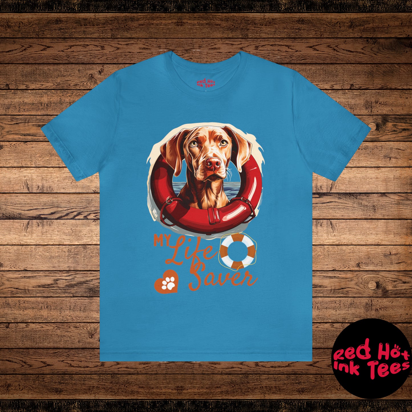 My Life Saver Weimaraner Dog Tee