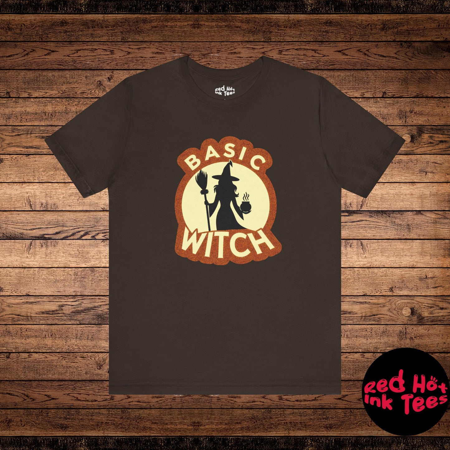 🧙‍♀️☕ "Basic Witch" Funny Halloween Coffee T-Shirt 🎃✨