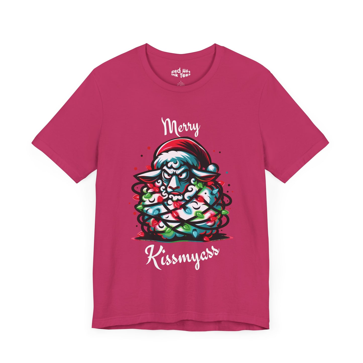 Merry Kissmyass Sheep Tee