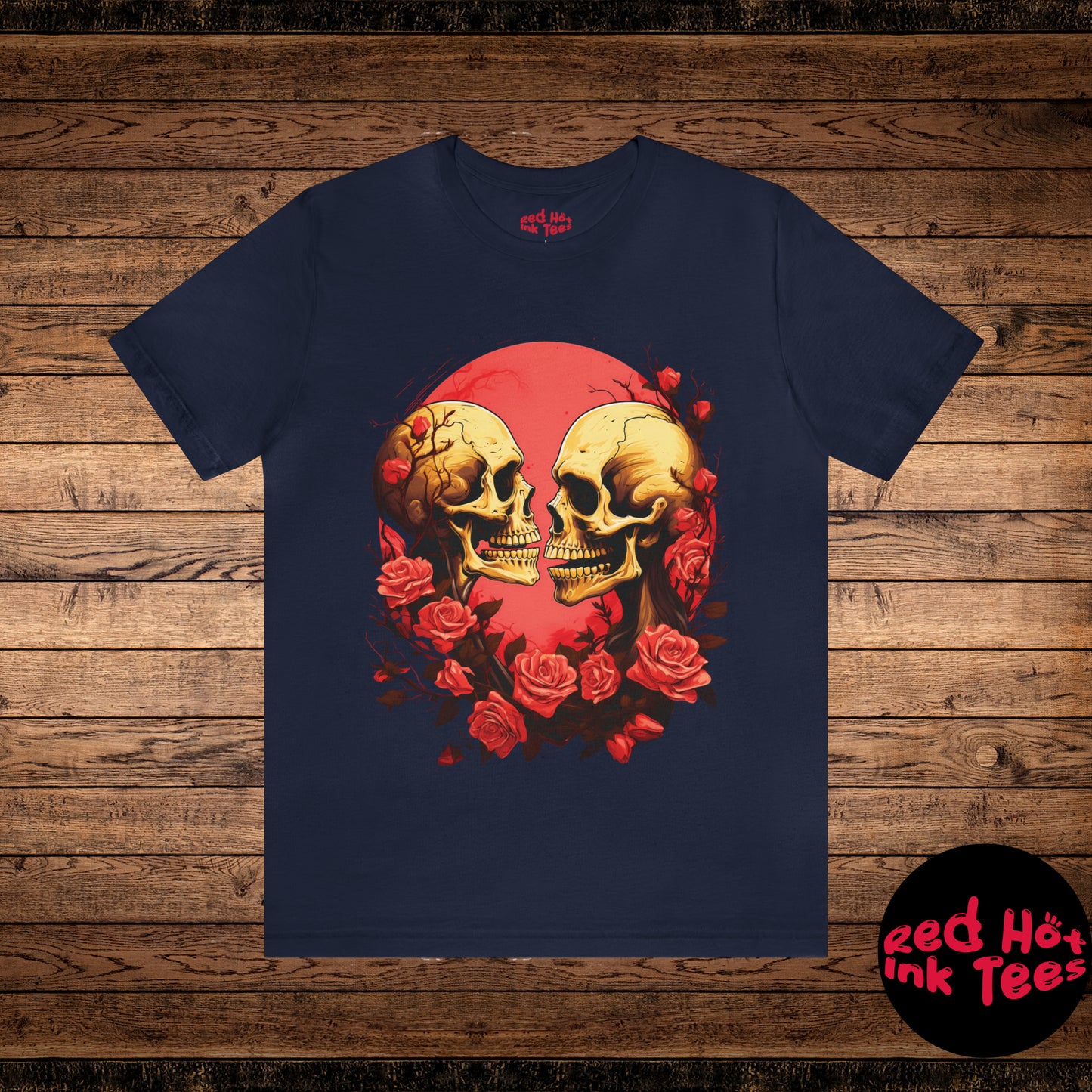 Skeletons' Serenade in Shades of Rose Tee