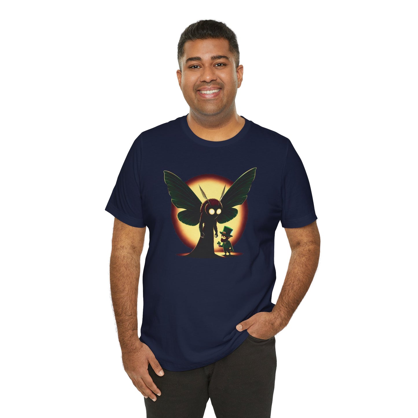 Mothman Meets a Leprechaun Tee