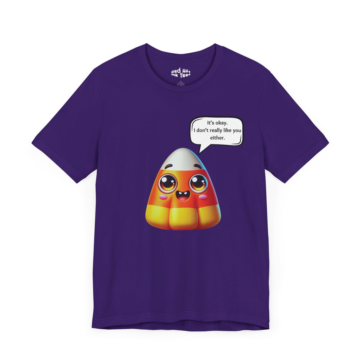 Cute Candy Corn With Attitude Tee - Funny Halloween Design