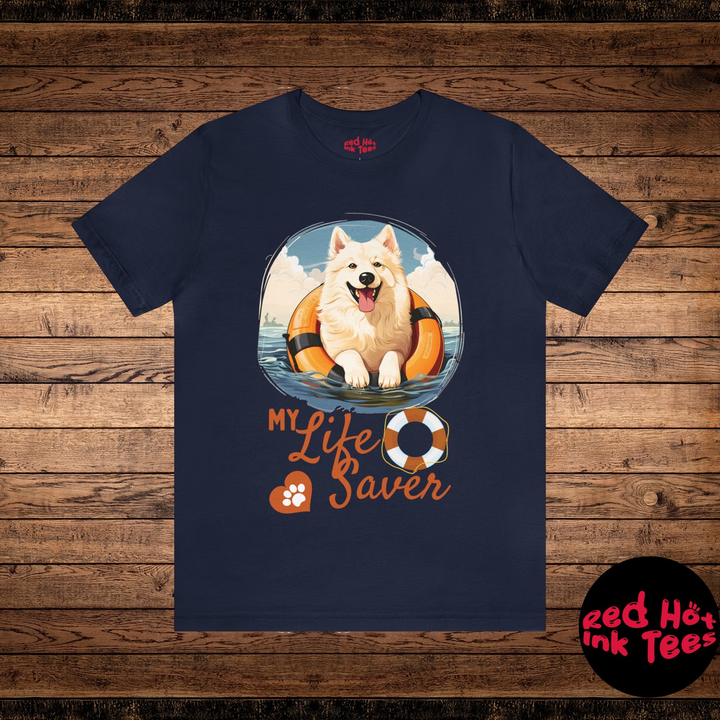 My Life Saver Samoyed Dog Tee