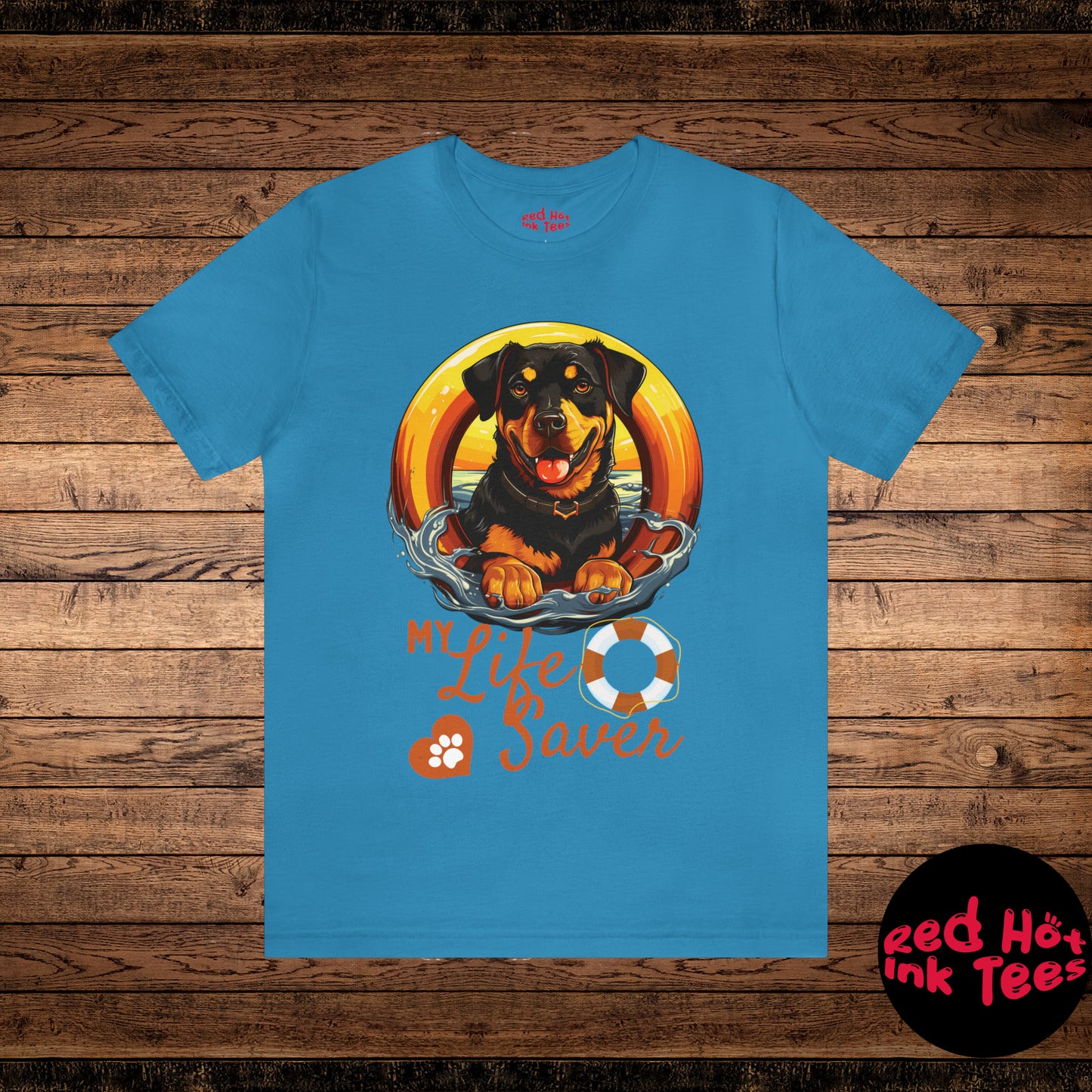 My Life Saver Rottweiler Dog Tee