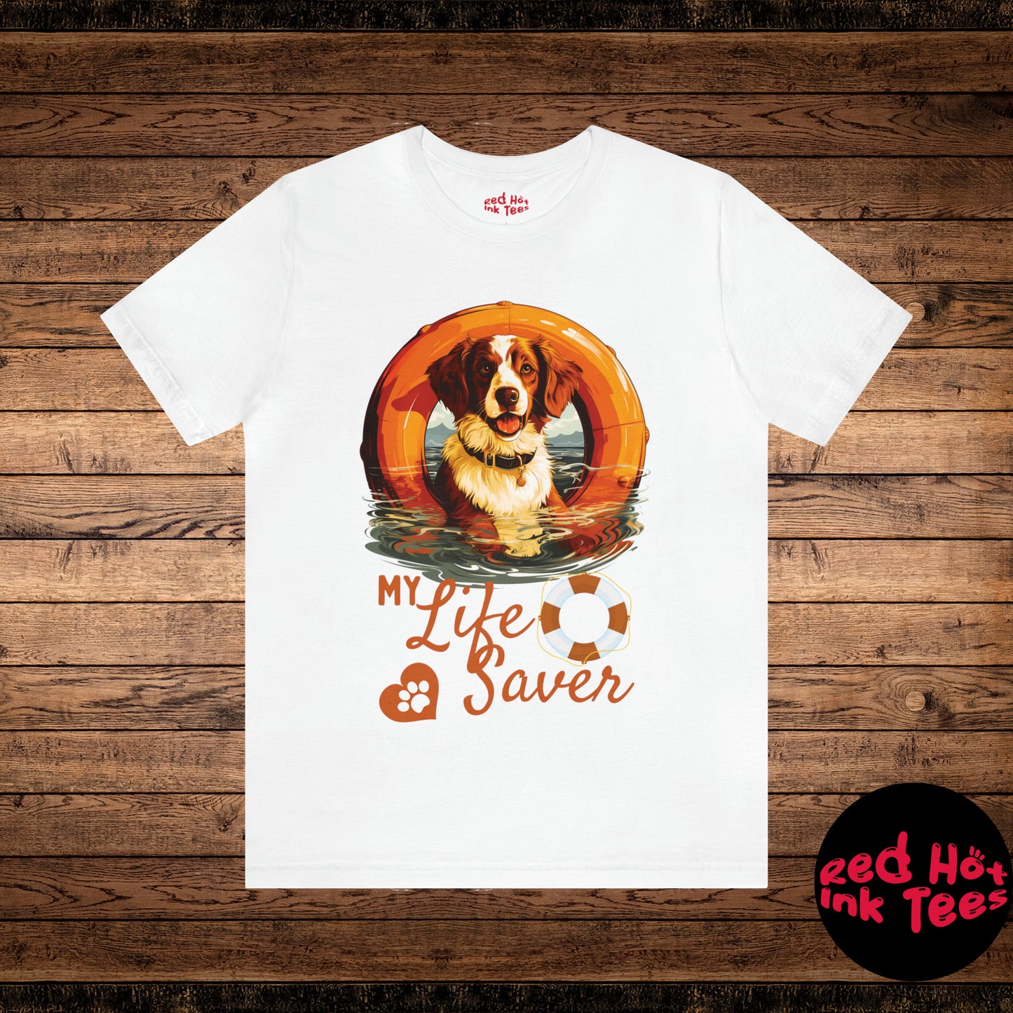 My Life Saver Brittany Dog Tee