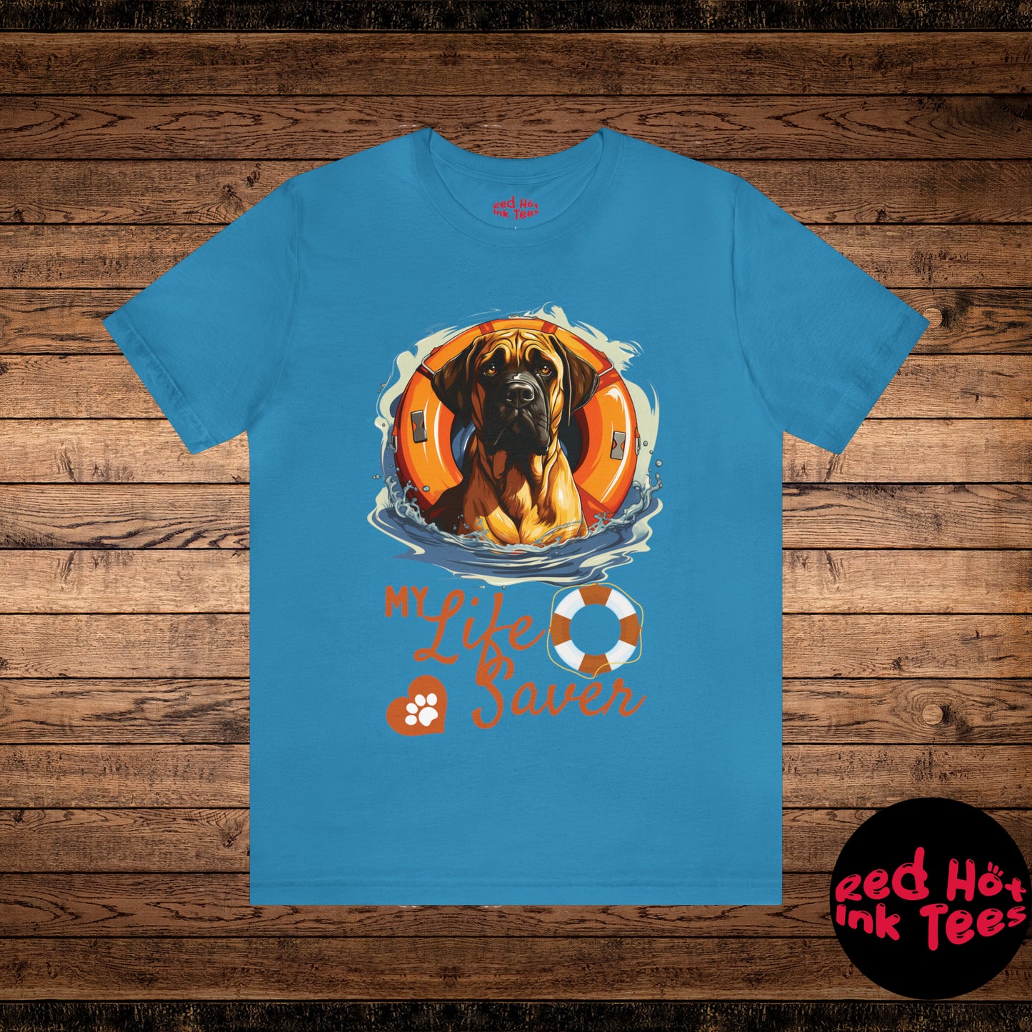 My Life Saver English Mastiff Dog Tee