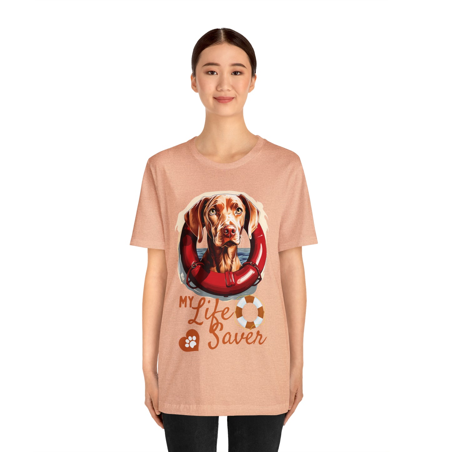 My Life Saver Weimaraner Dog Tee