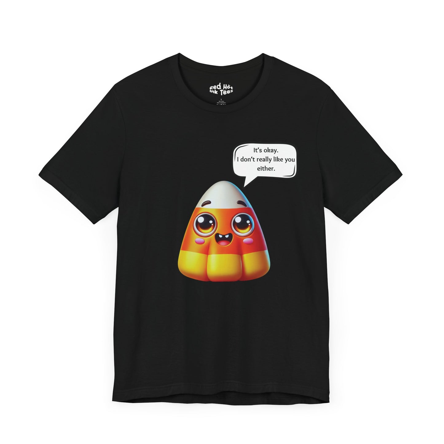 Cute Candy Corn With Attitude Tee - Funny Halloween Design