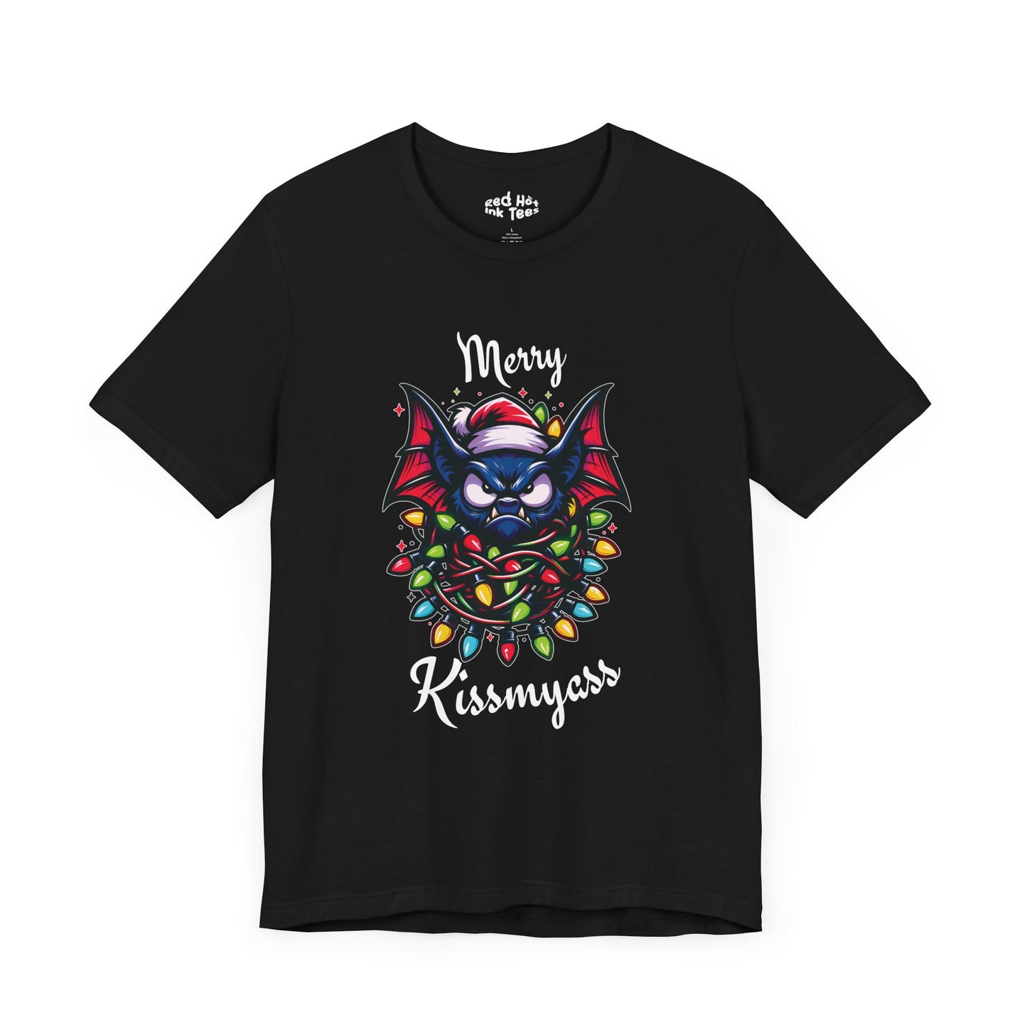 Merry Kissmyass Bat Tee