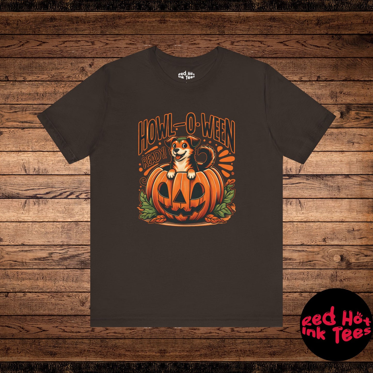 🐶🎃 "Howl-O-Ween Ready" Cute Halloween Dog and Pumpkin T-Shirt 🎃🐾