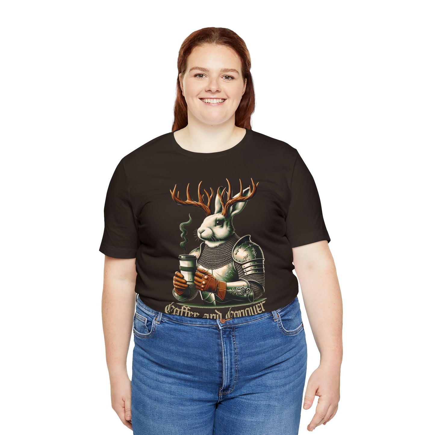 🐇🦌 Coffee and Conquer Jackalope Tee 🐇🦌