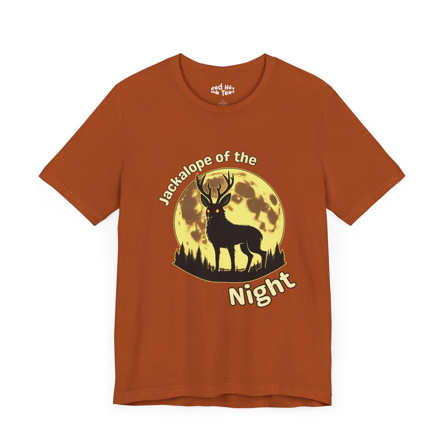 🌕🦌 "Jackalope of the Night" Mysterious Halloween T-Shirt 🌕🖤