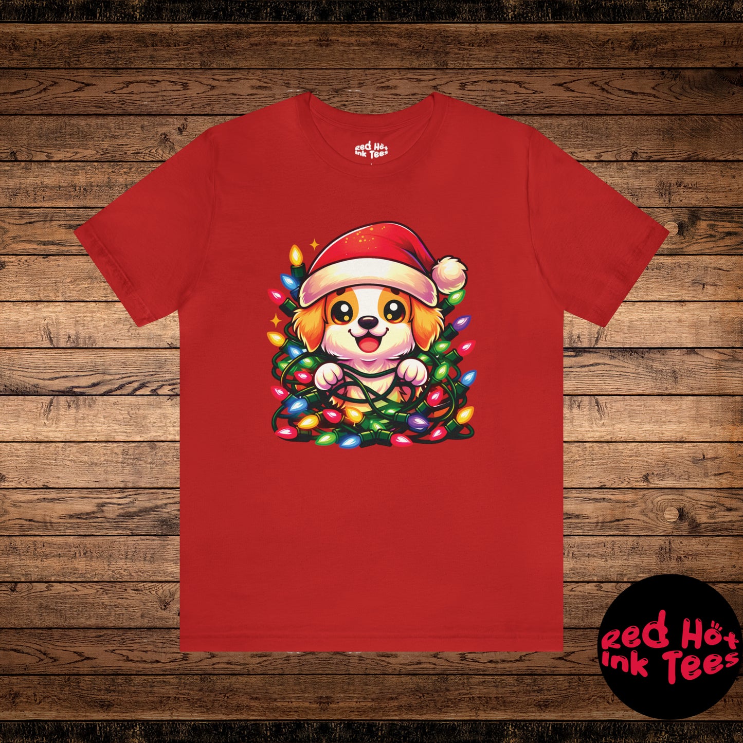 Dog Christmas Entanglement Tee