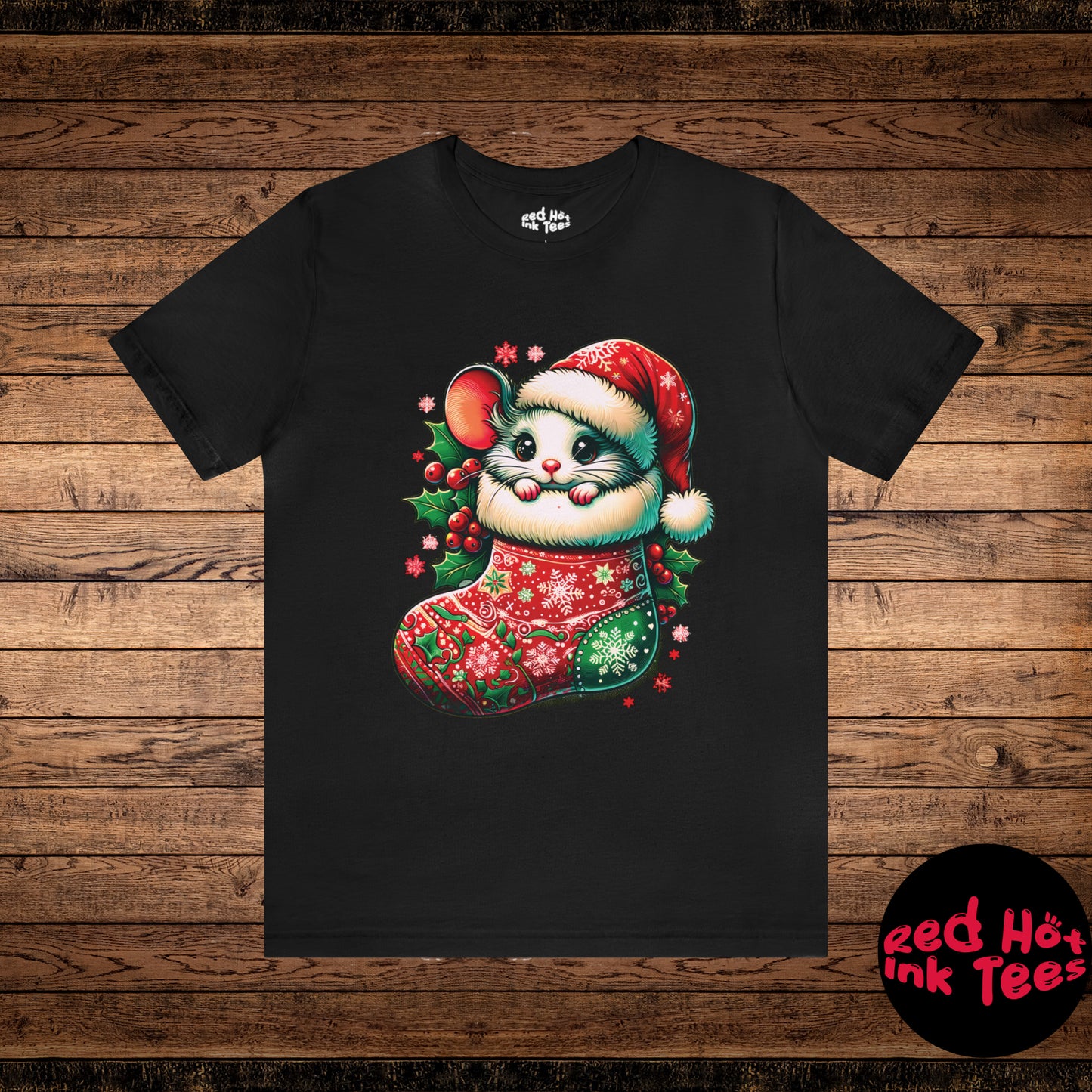 🐭 "Mouse Stocking Tee" 🎄