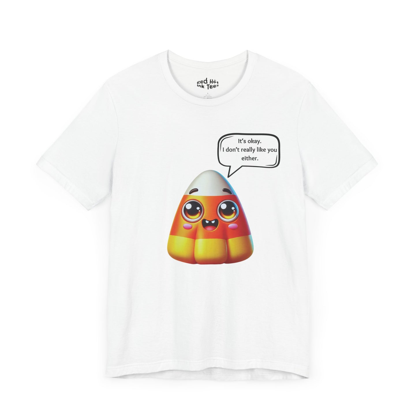 Cute Candy Corn With Attitude Tee - Funny Halloween Design