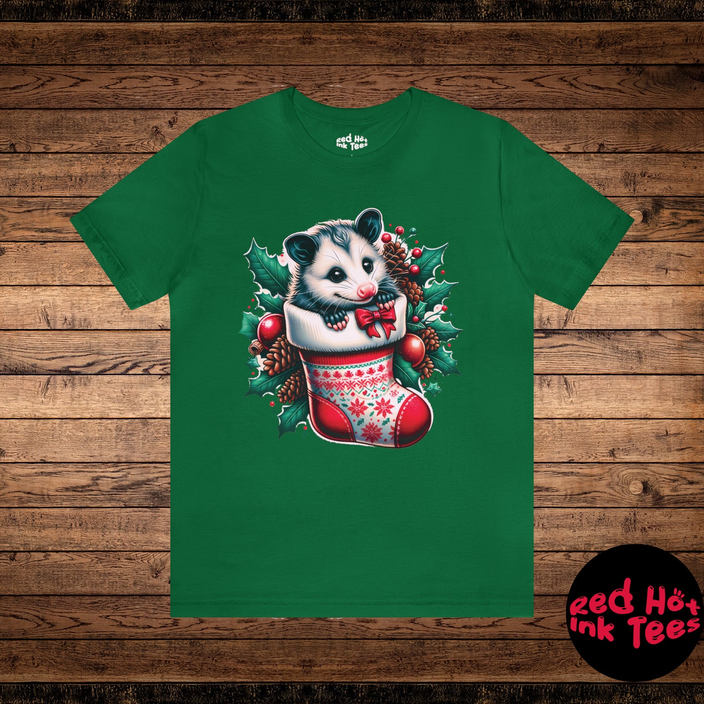 🎄 "Opossum Stocking Tee" 🎄