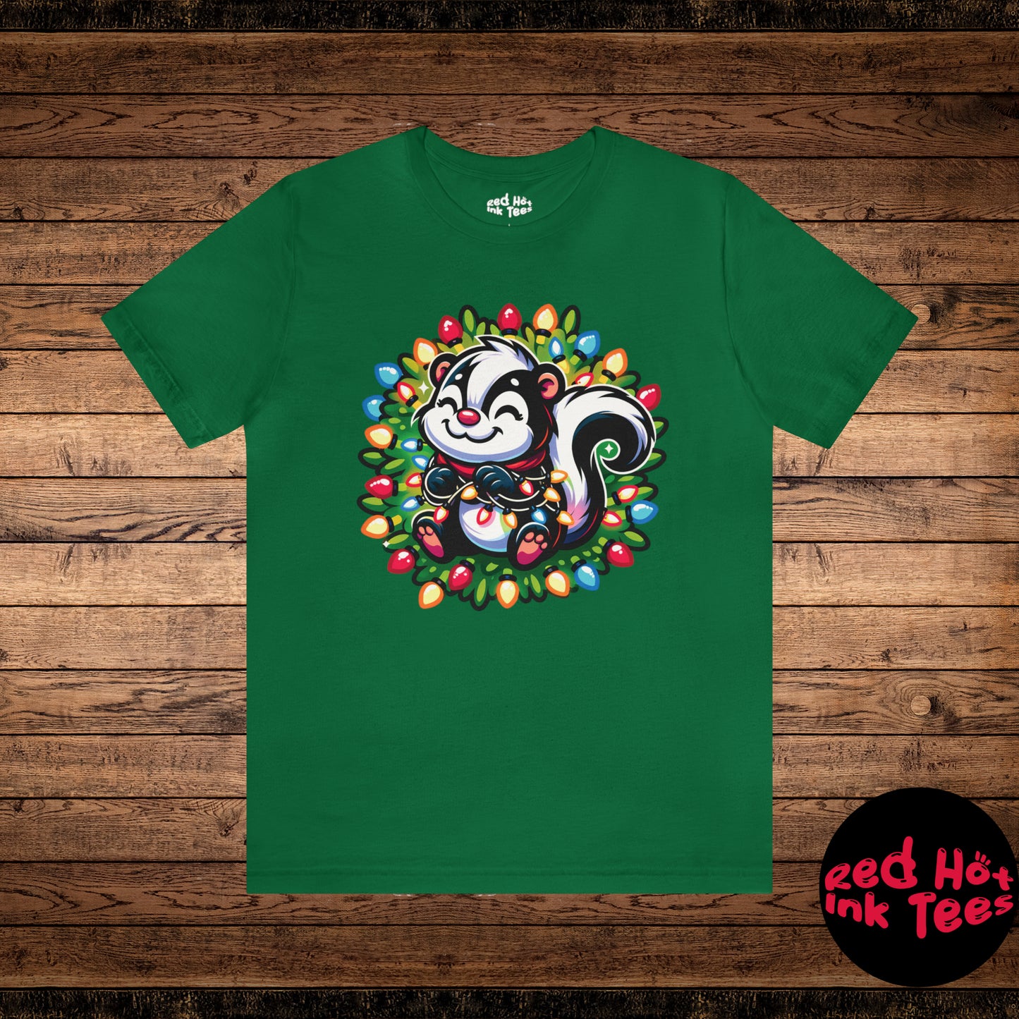 Skunk Christmas Entanglement Tee