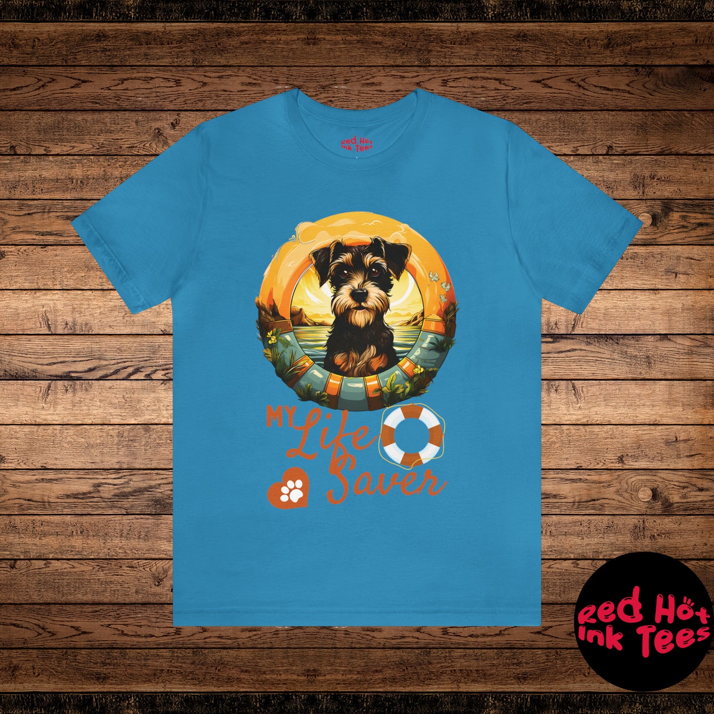 My Life Saver Schnauzer Dog Tee