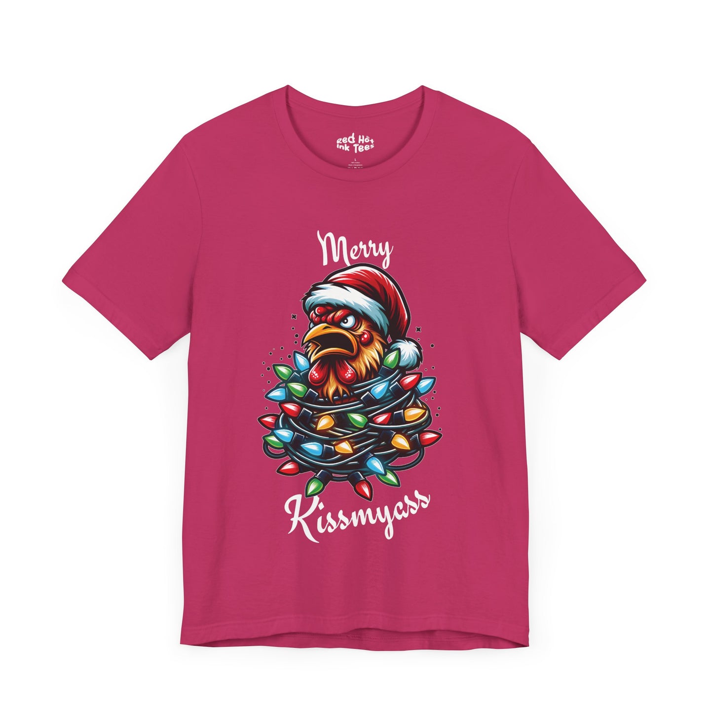 Merry Kissmyass Chicken Tee