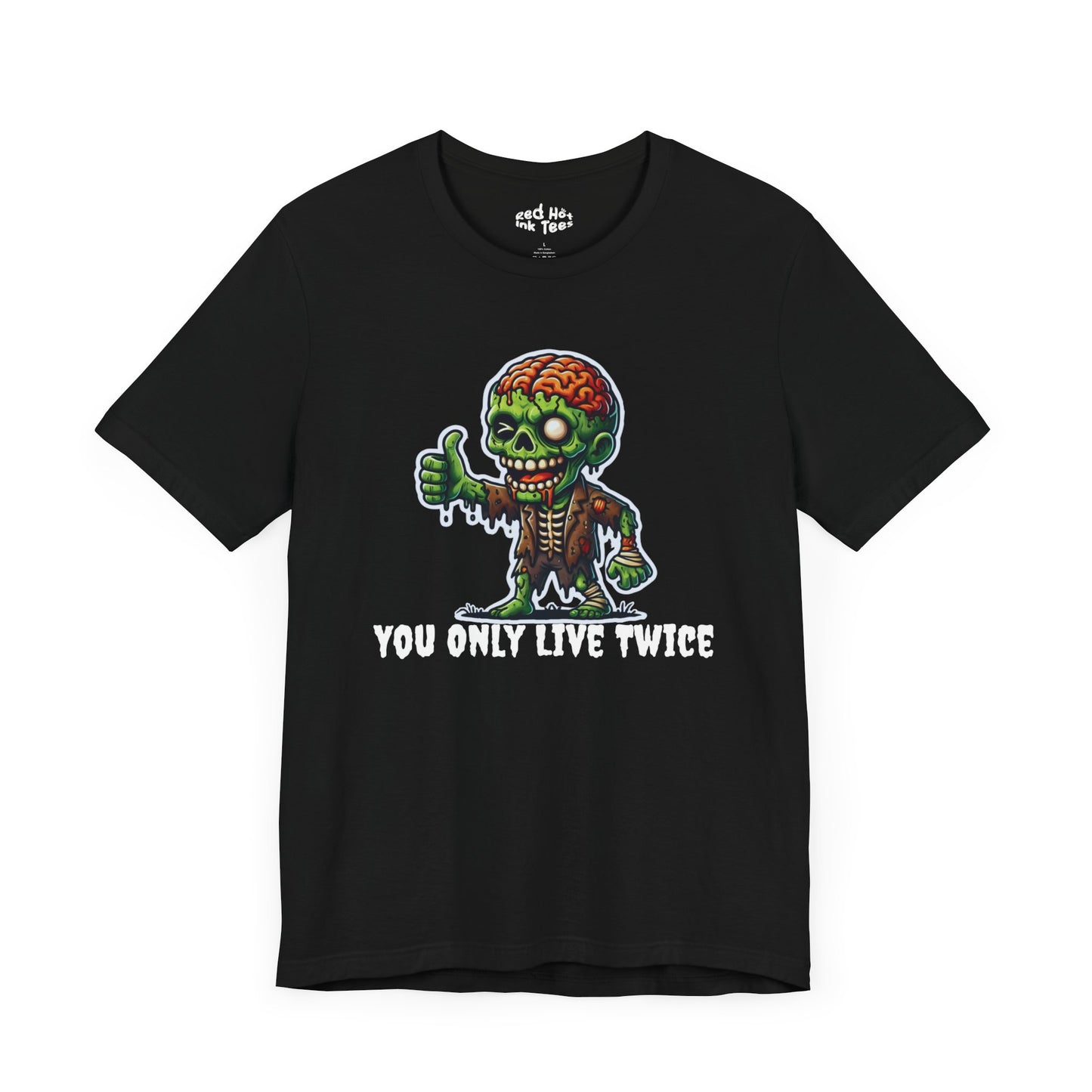 🧟‍♂️ "You Only Live Twice" Zombie Thumbs Up T-Shirt 🧠