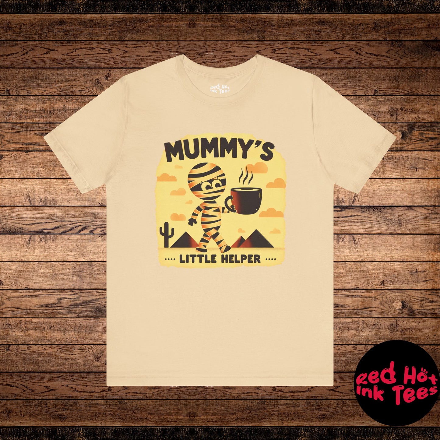 ☕ "Mummy's Little Helper" Cute Halloween Coffee T-Shirt 🧟‍♀️