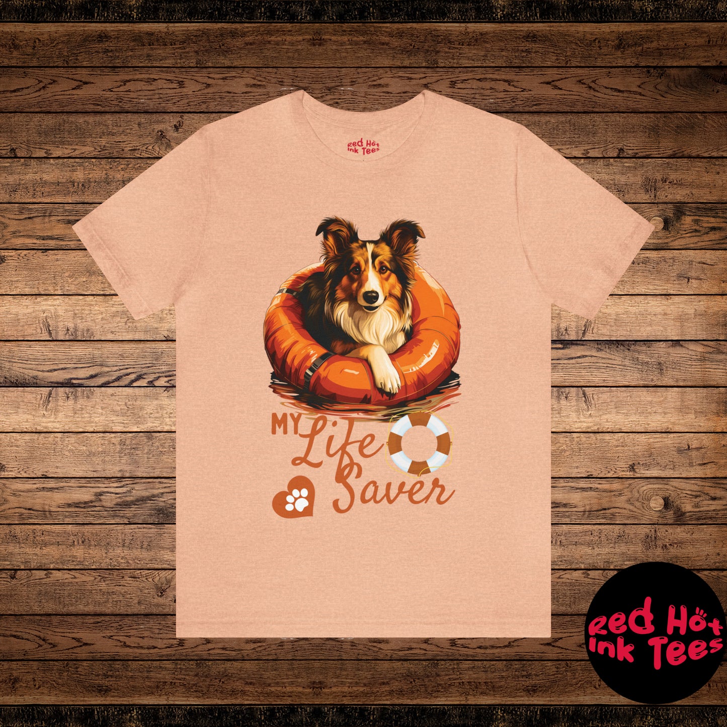 My Life Saver Sheltie Dog Tee