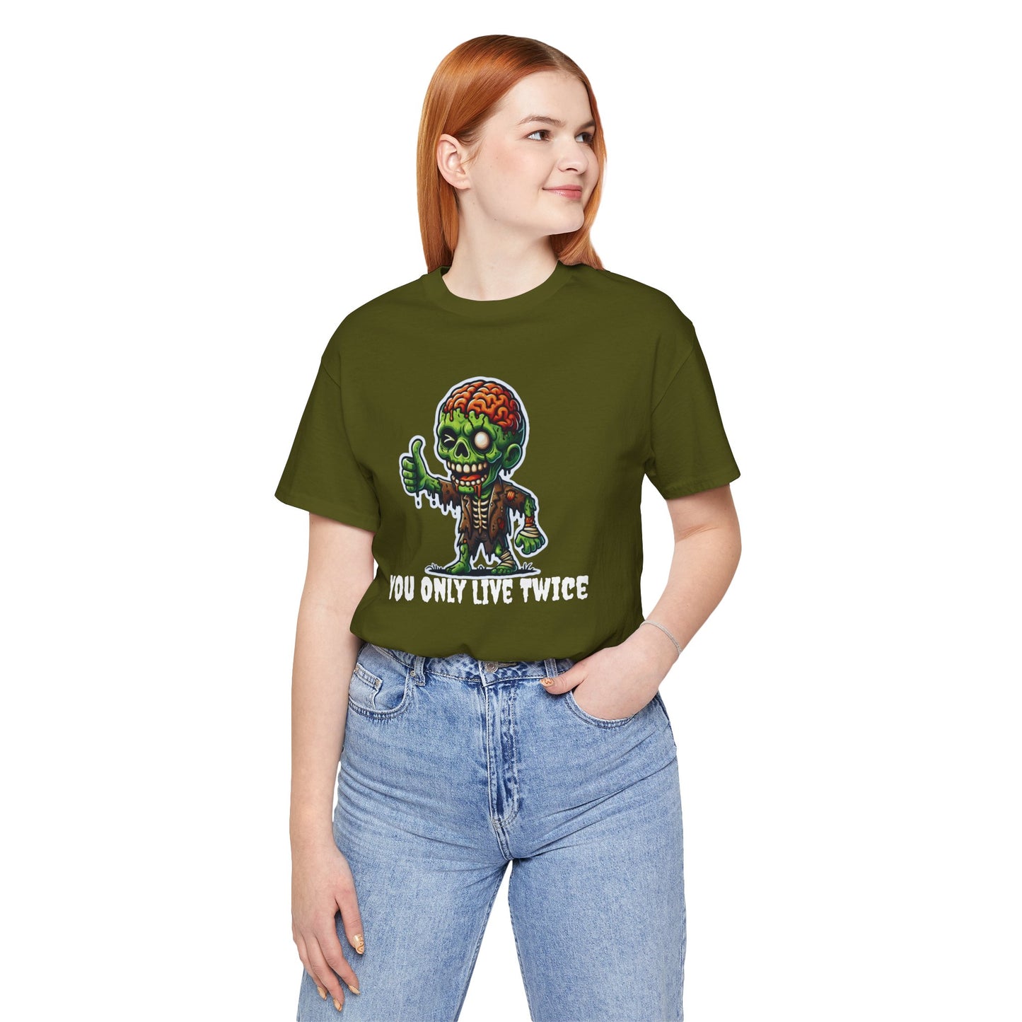 🧟‍♂️ "You Only Live Twice" Zombie Thumbs Up T-Shirt 🧠