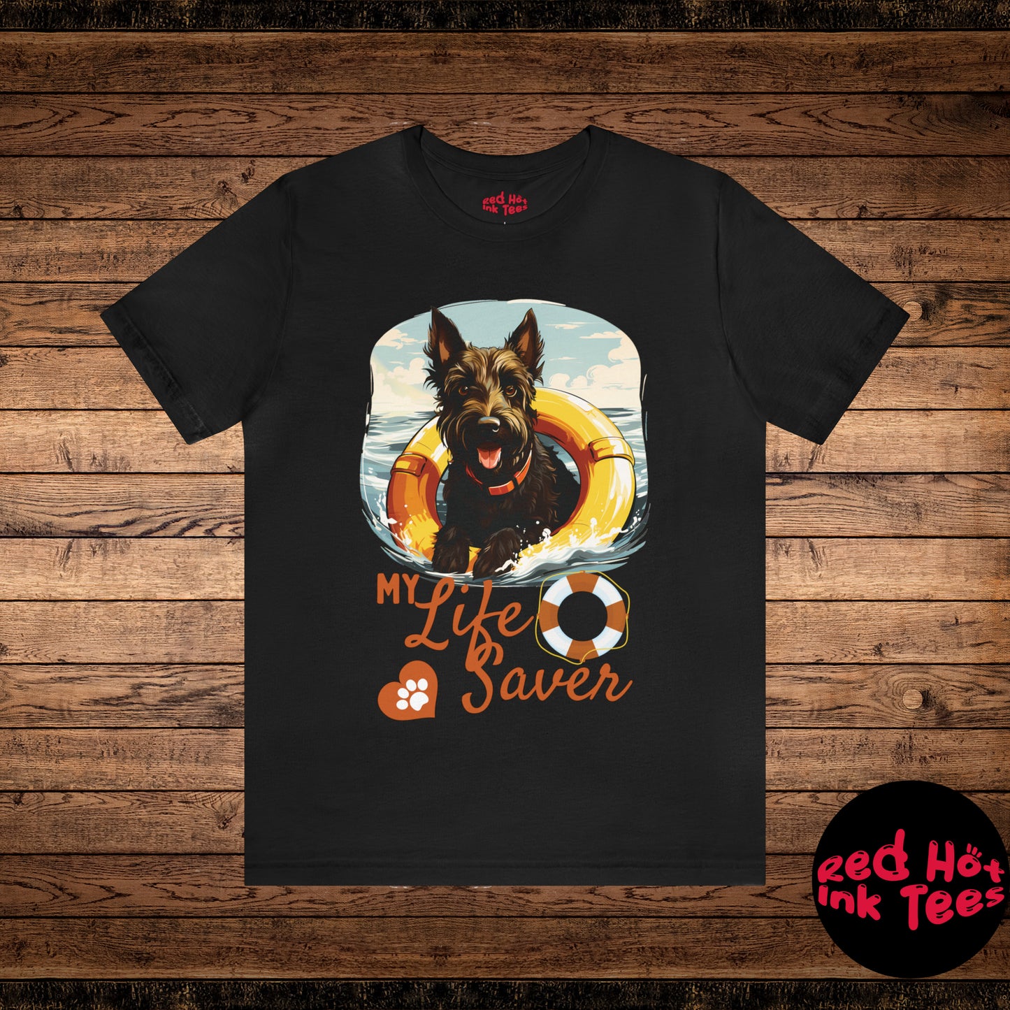 My Life Saver Scottish Terrier Dog Tee