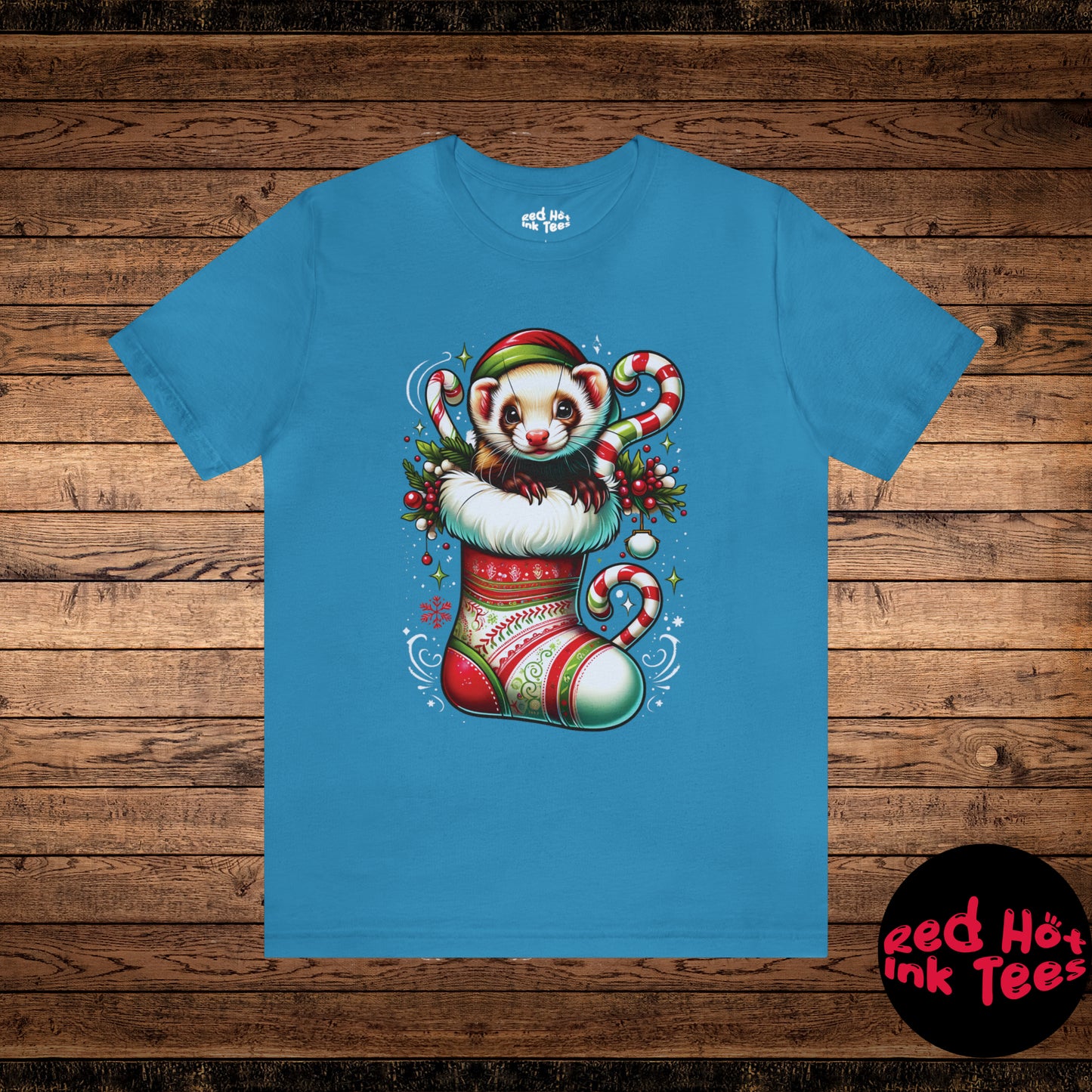 🎄 "Ferret Stocking Tee" 🐾