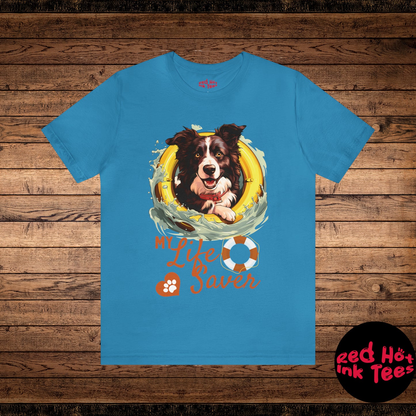 My Life Saver Border Collie Dog Tee