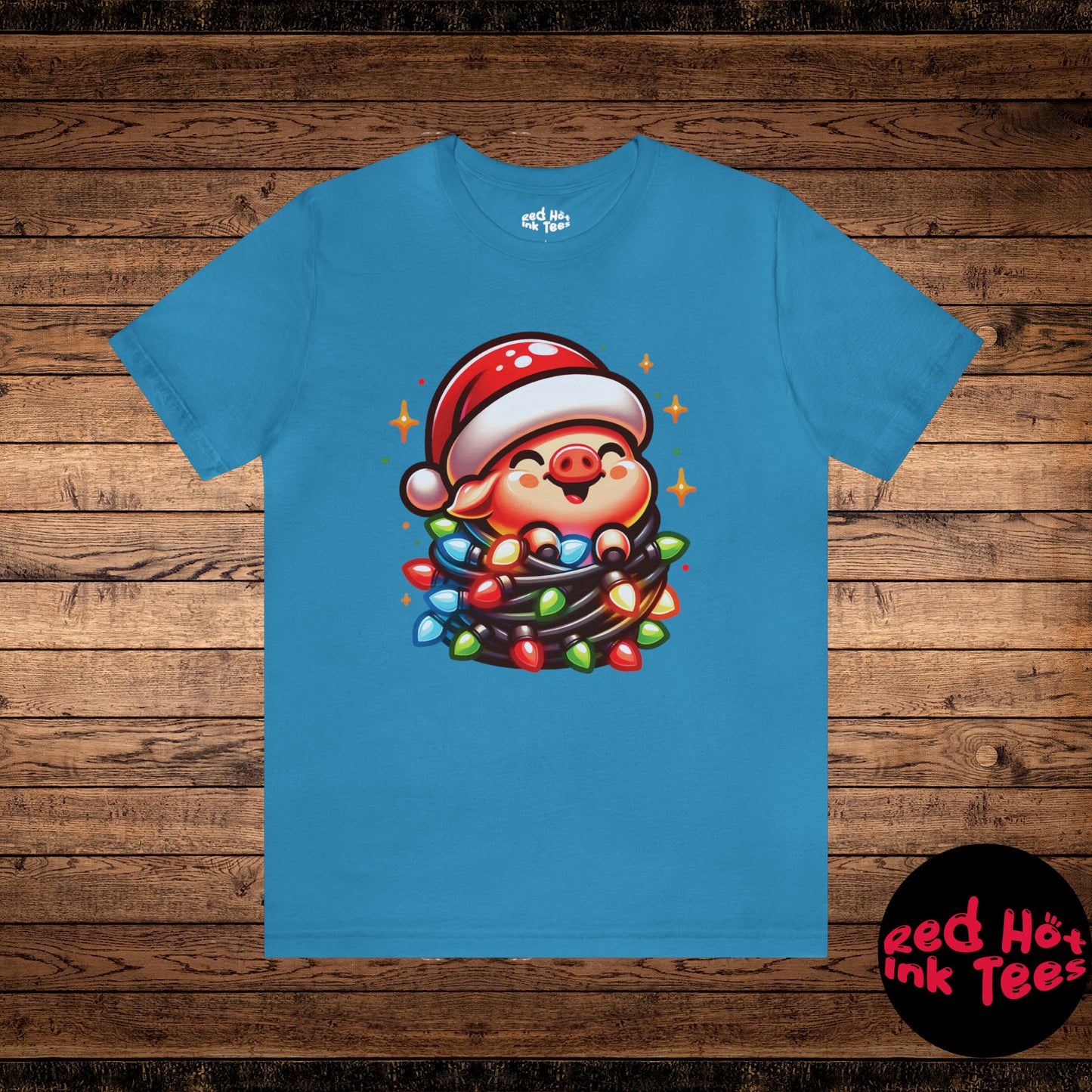 Pig Christmas Entanglement Tee