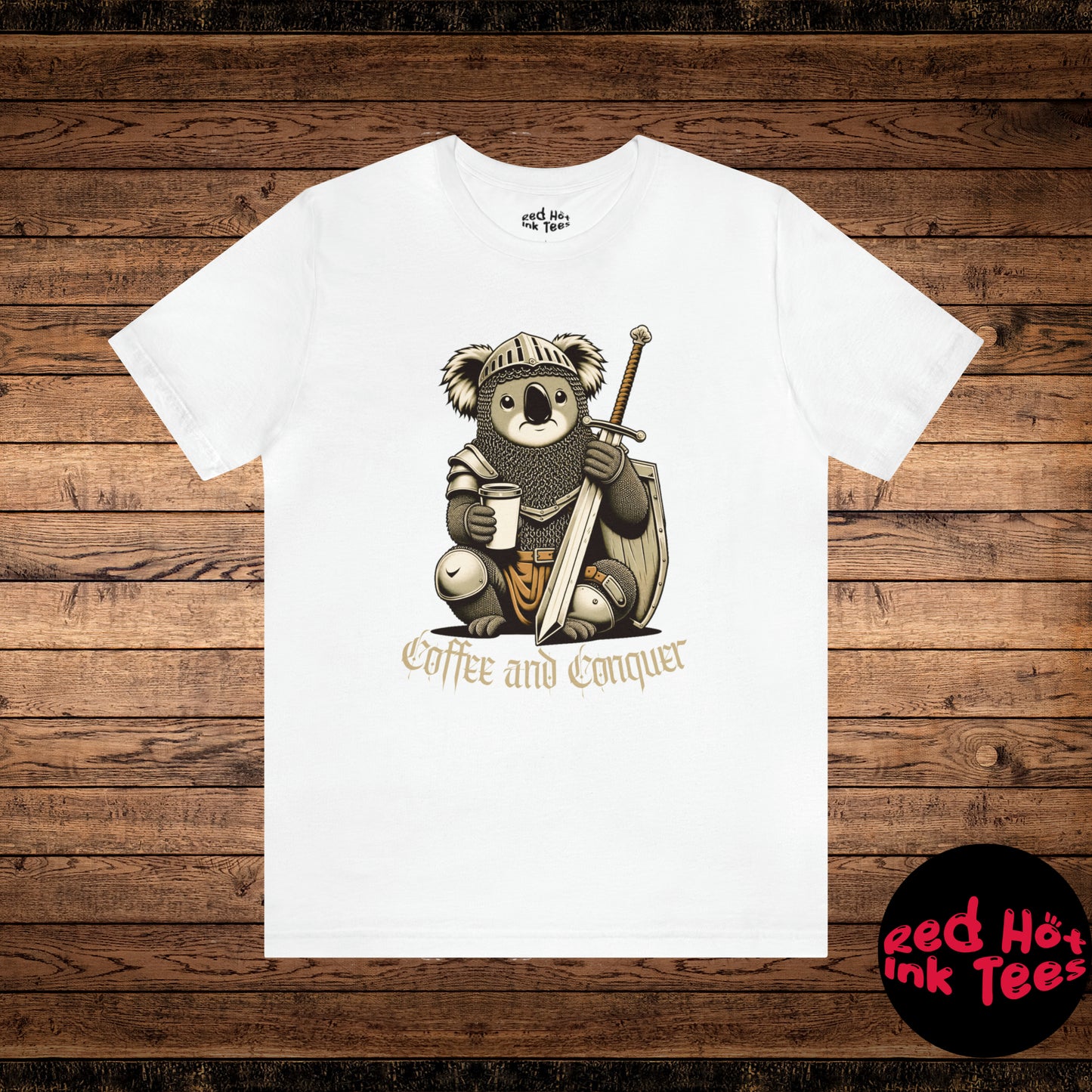 🐨 Coffee and Conquer Koala Tee 🐨