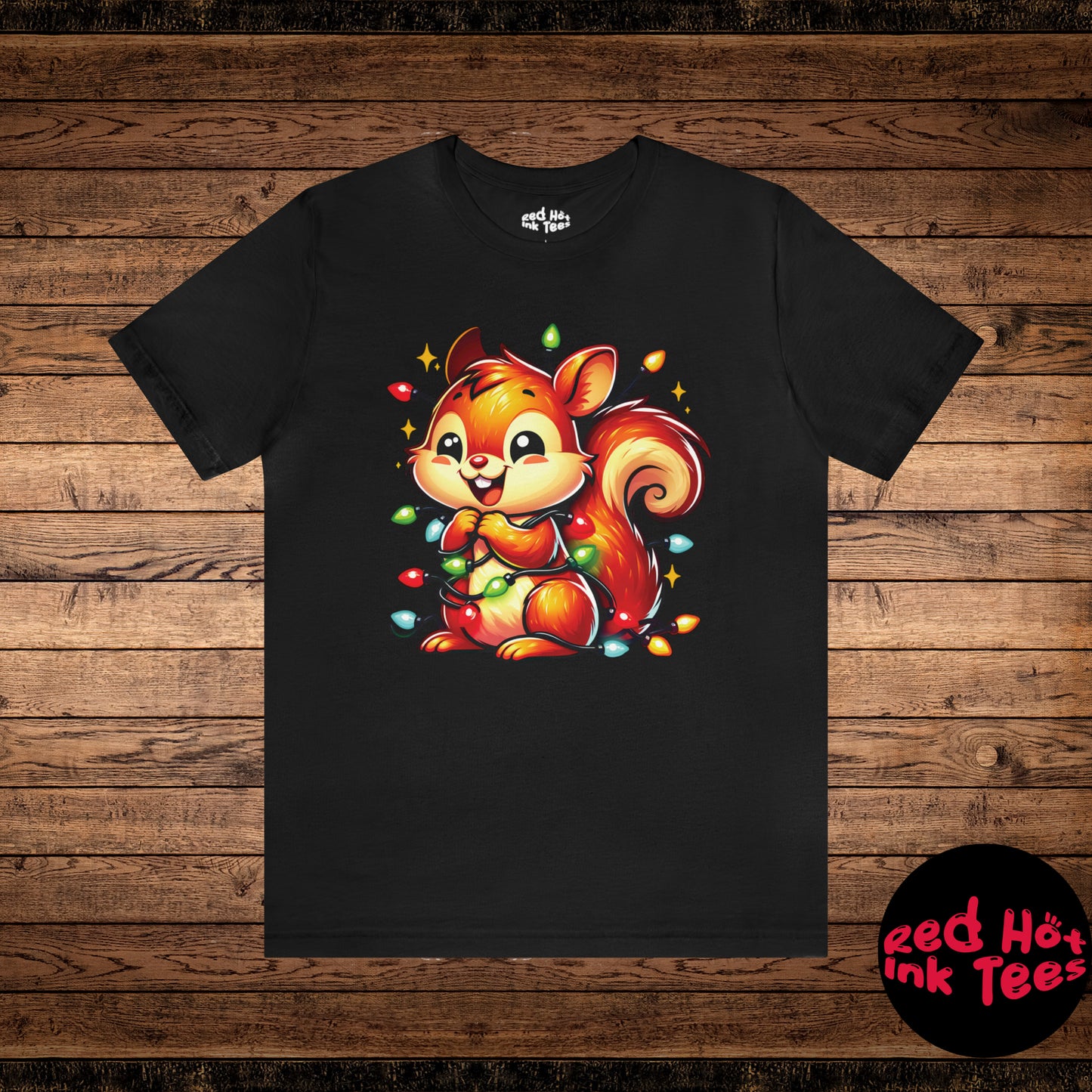 Squirrel Christmas Entanglement Tee