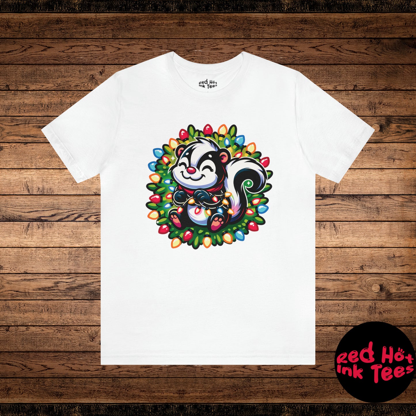 Skunk Christmas Entanglement Tee