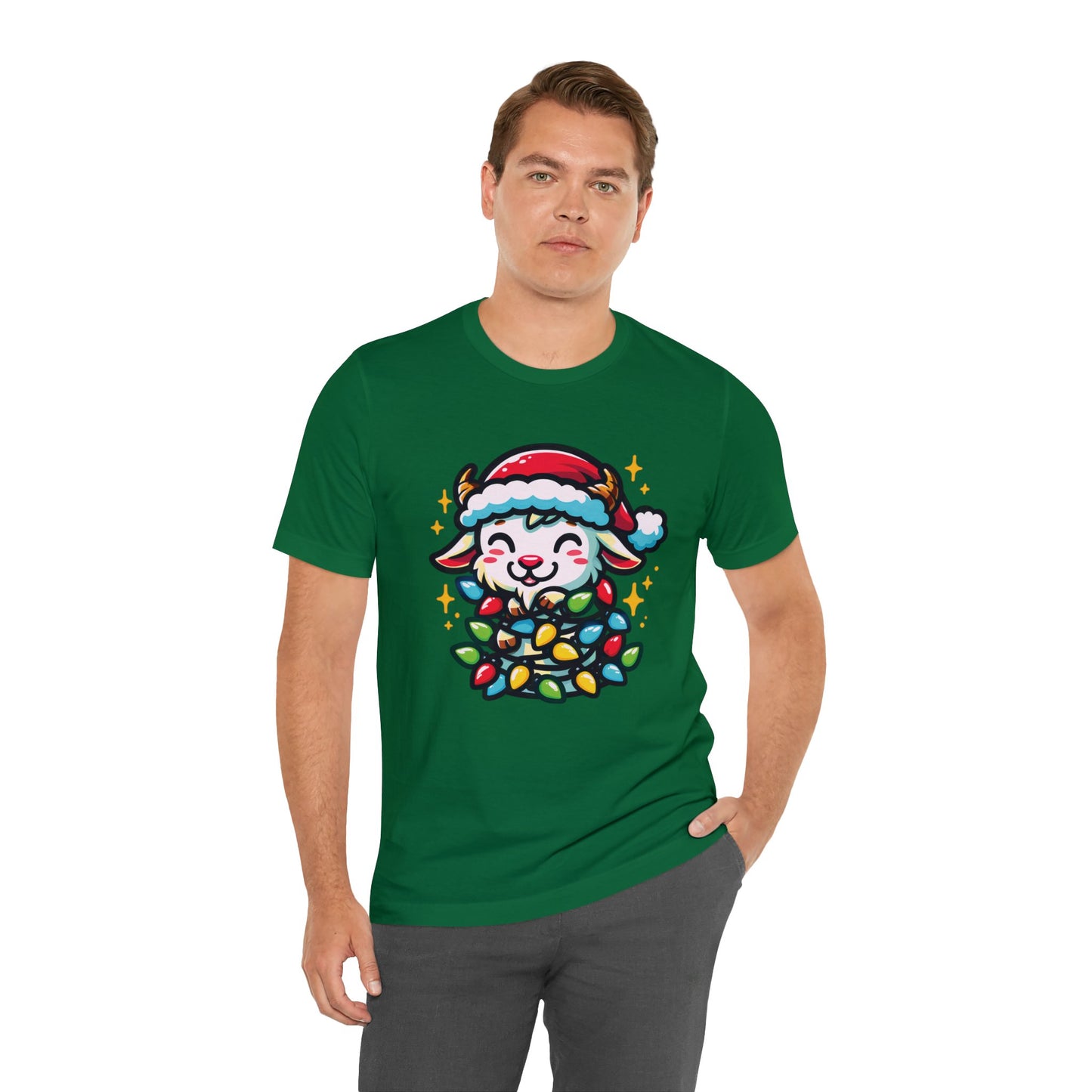 Goat Christmas Entanglement Tee