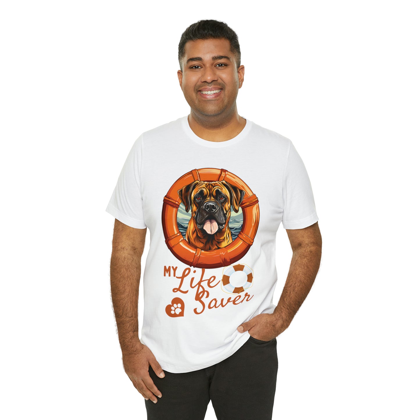 My Life Saver Bullmastiff Dog Tee