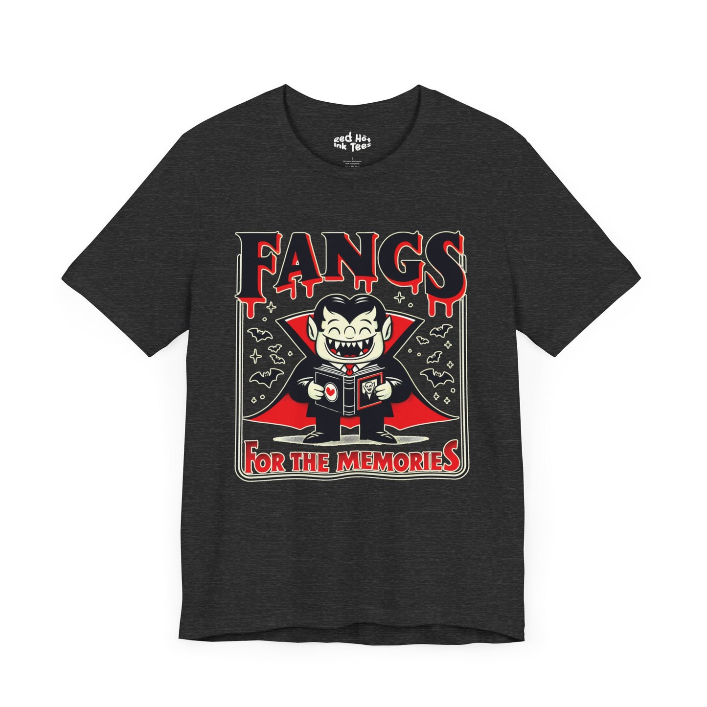 🧛‍♂️ "Fangs for the Memories" Funny Vampire Halloween T-Shirt 🦇