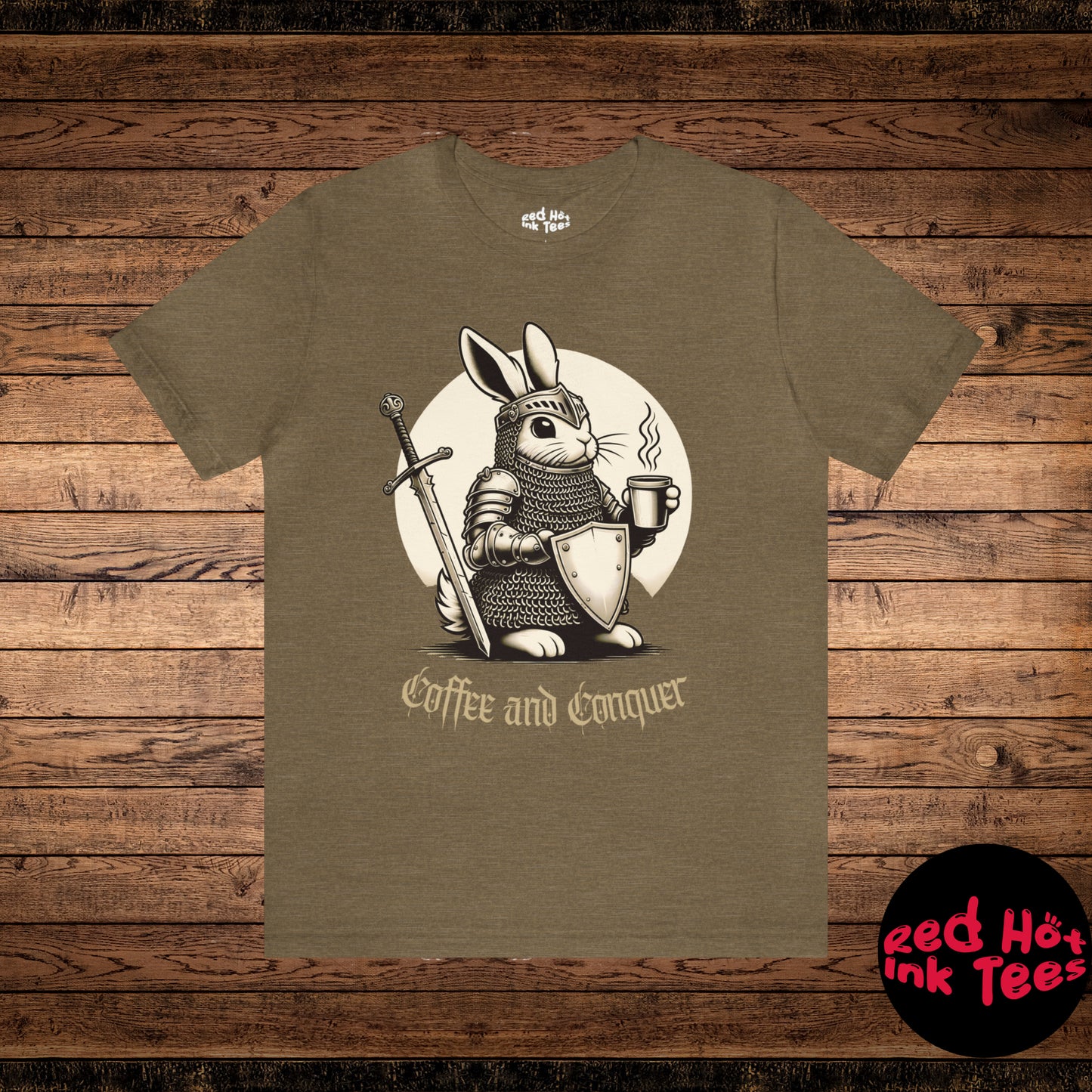 🐰☕️ Coffee and Conquer Bunny Tee ☕️🐰