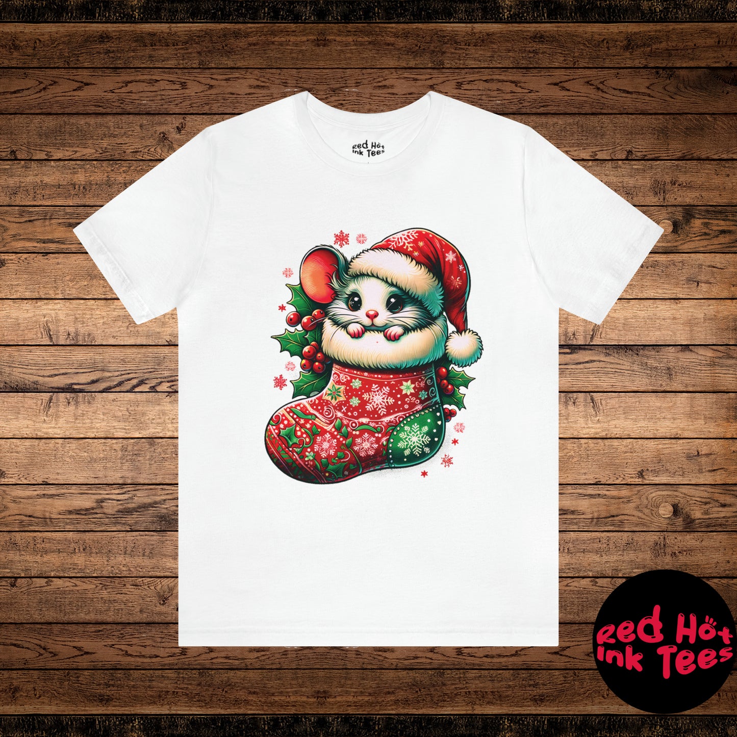 🐭 "Mouse Stocking Tee" 🎄