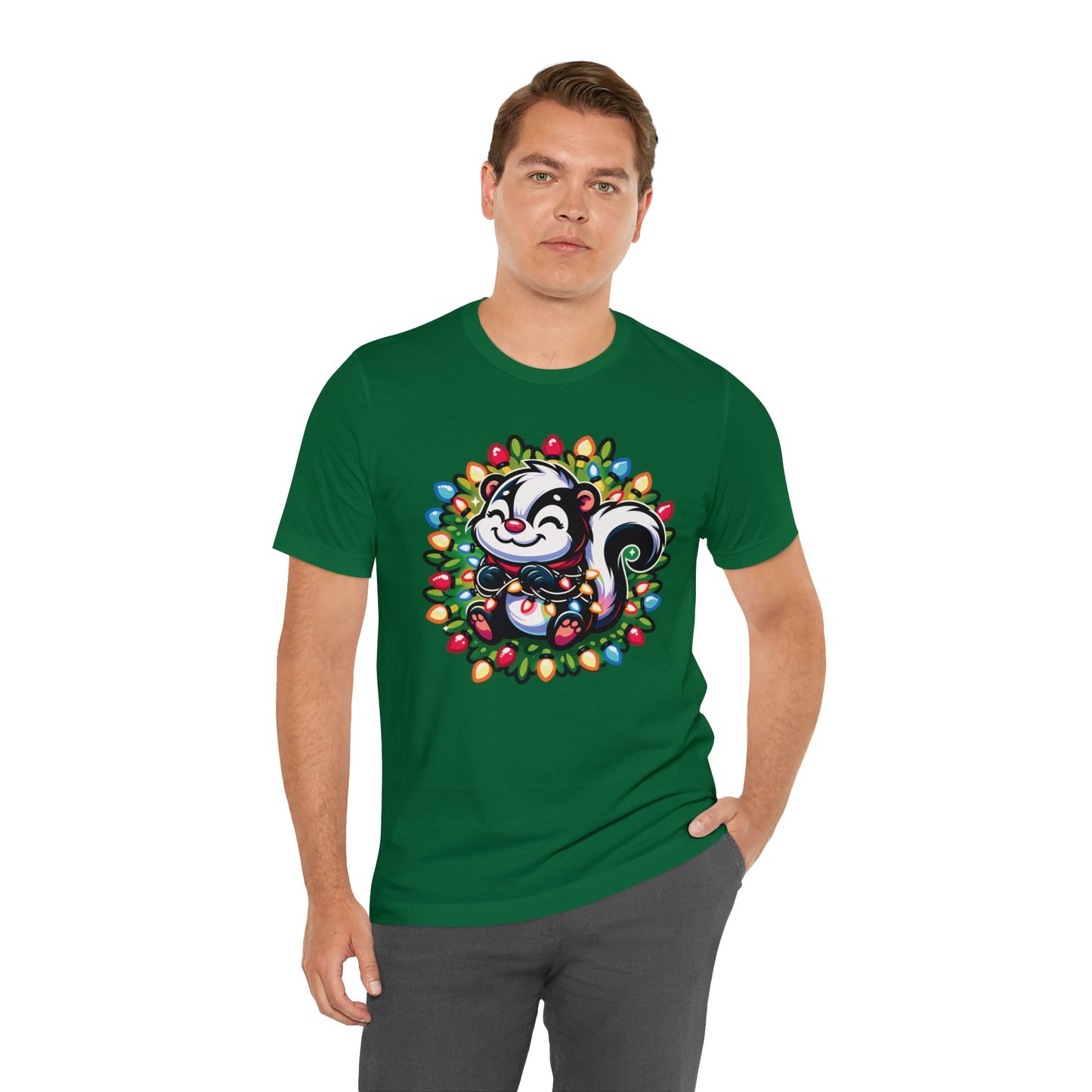 Skunk Christmas Entanglement Tee