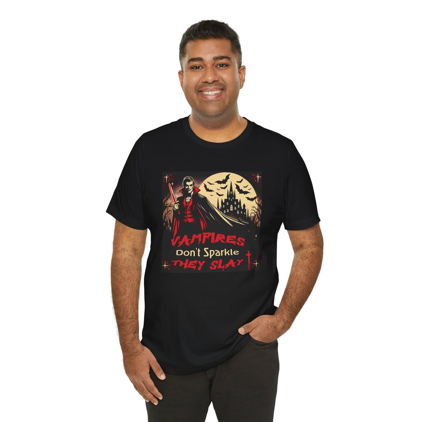 🧛‍♂️ "Vampires Don't Sparkle, They Slay" Fierce Vampire T-Shirt 🩸