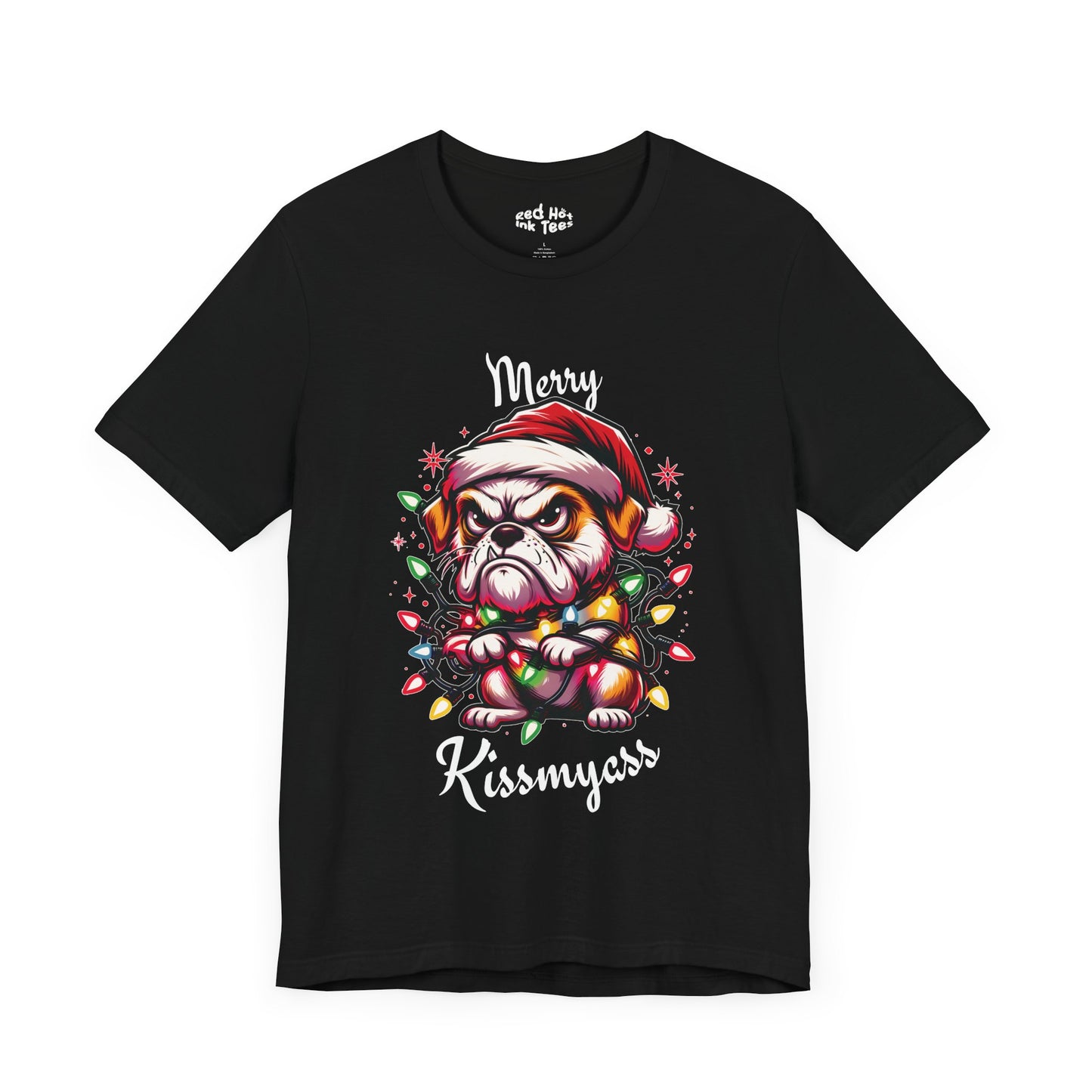 Merry Kissmyass Dog Tee