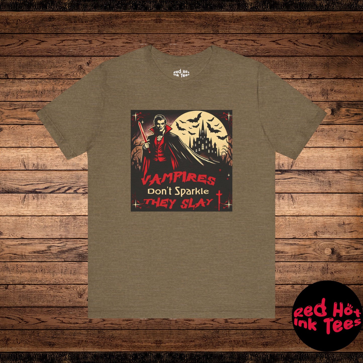 🧛‍♂️ "Vampires Don't Sparkle, They Slay" Fierce Vampire T-Shirt 🩸