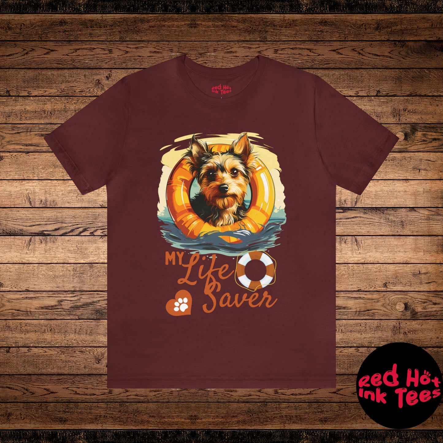 My Life Saver Silky Terrier Dog Tee