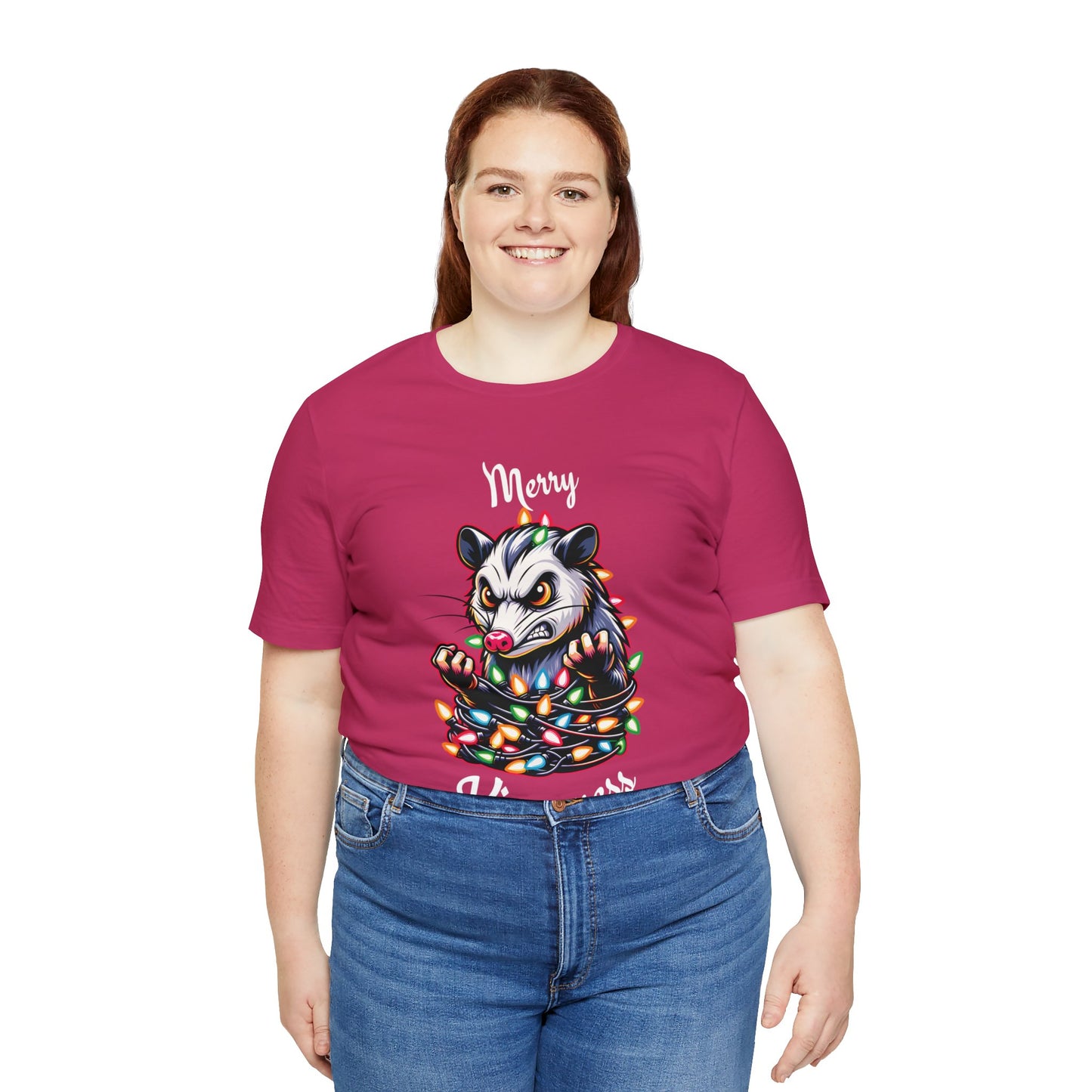 Merry Kissmyass Opossum Tee