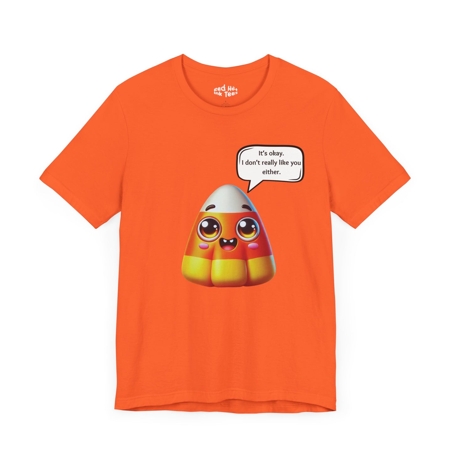 Cute Candy Corn With Attitude Tee - Funny Halloween Design